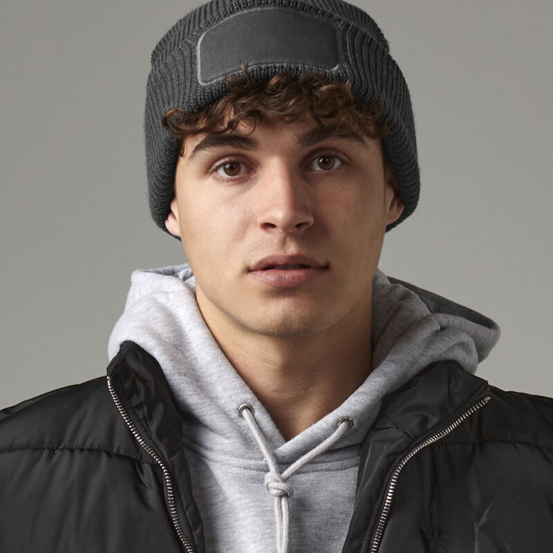 Thinsulate™ patch beanie