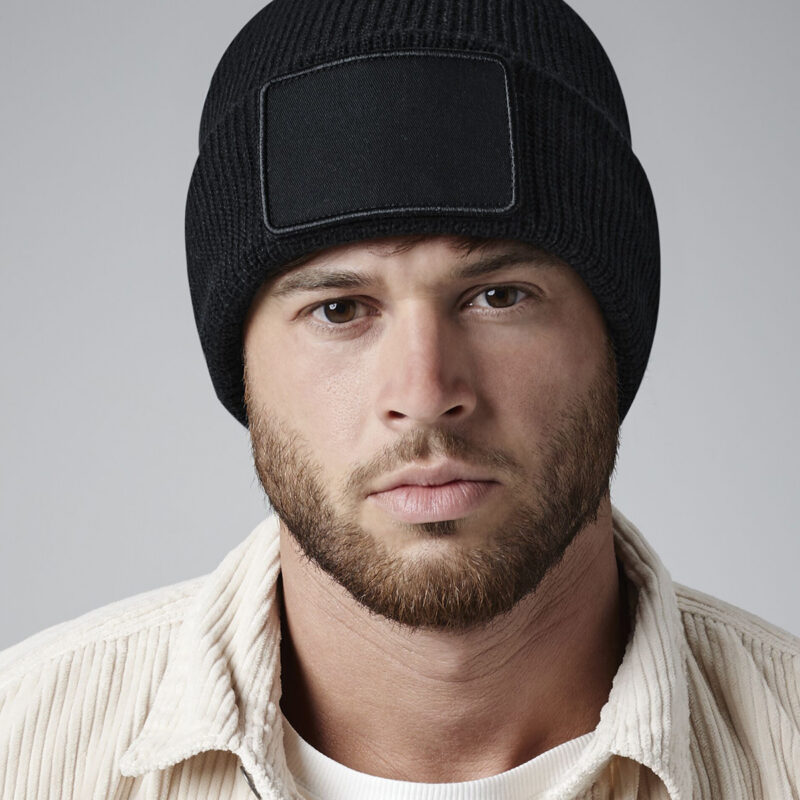Removable patch Thinsulateâ„¢ beanie