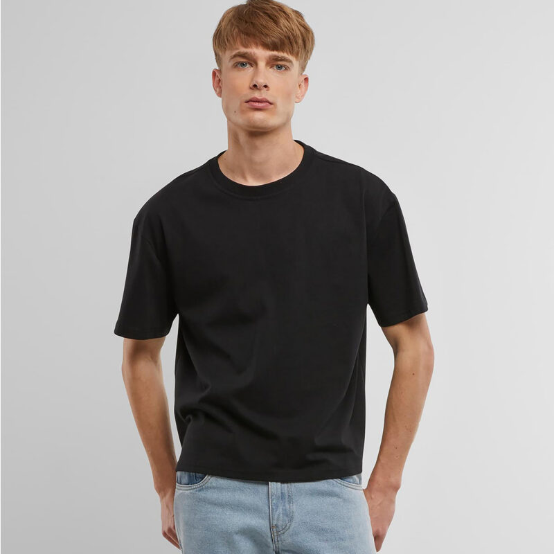 Cropped oversize tee