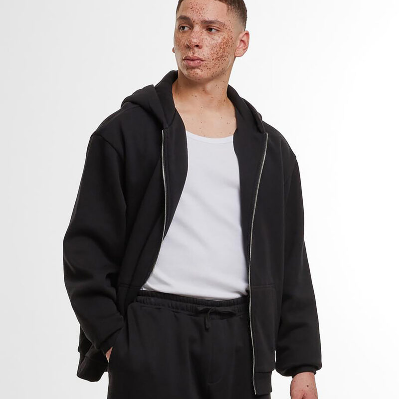 Loose-fit zip hoodie