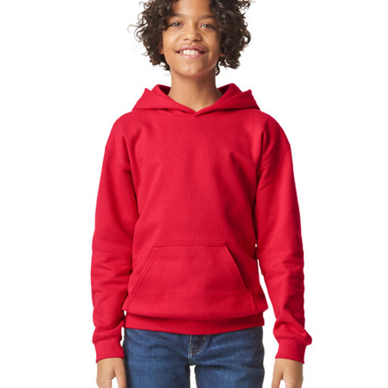 Softstyleâ„¢ midweight fleece youth hoodie
