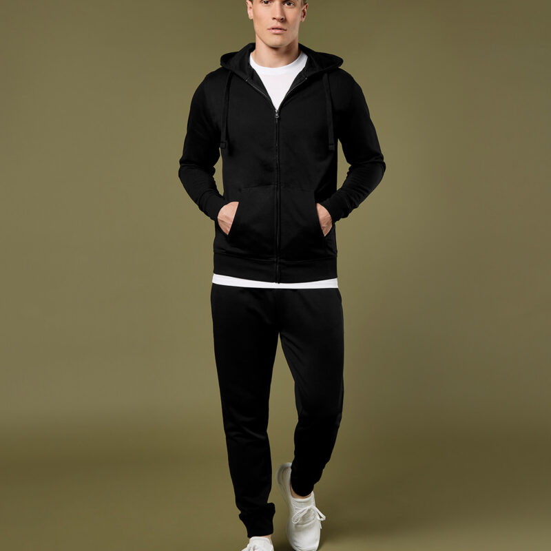 Klassic hooded zipped jacket Superwash® 60° long sleeve (regular fit)