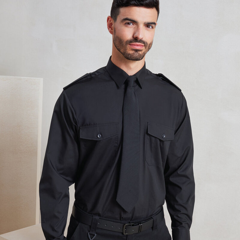 Long sleeve pilot shirt
