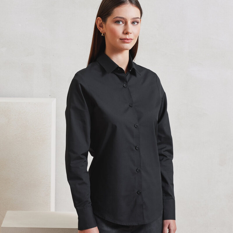 Women’s long sleeve ‘Recyclight’ poplin shirt