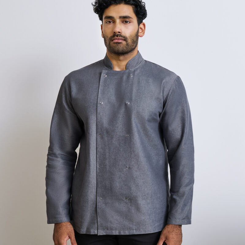 Denim chef's jacket