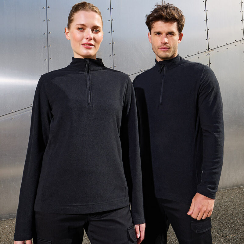 Unisex ‘Recyclight’ 1/4 zip microfleece