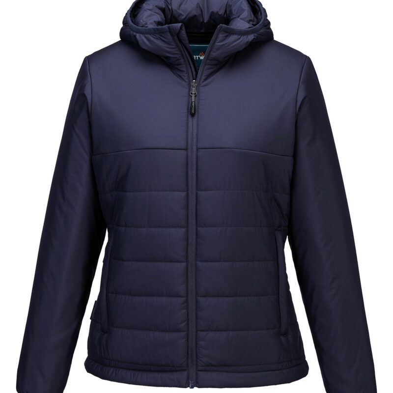 Women’s professional hooded insulated baffle jacket (S613)