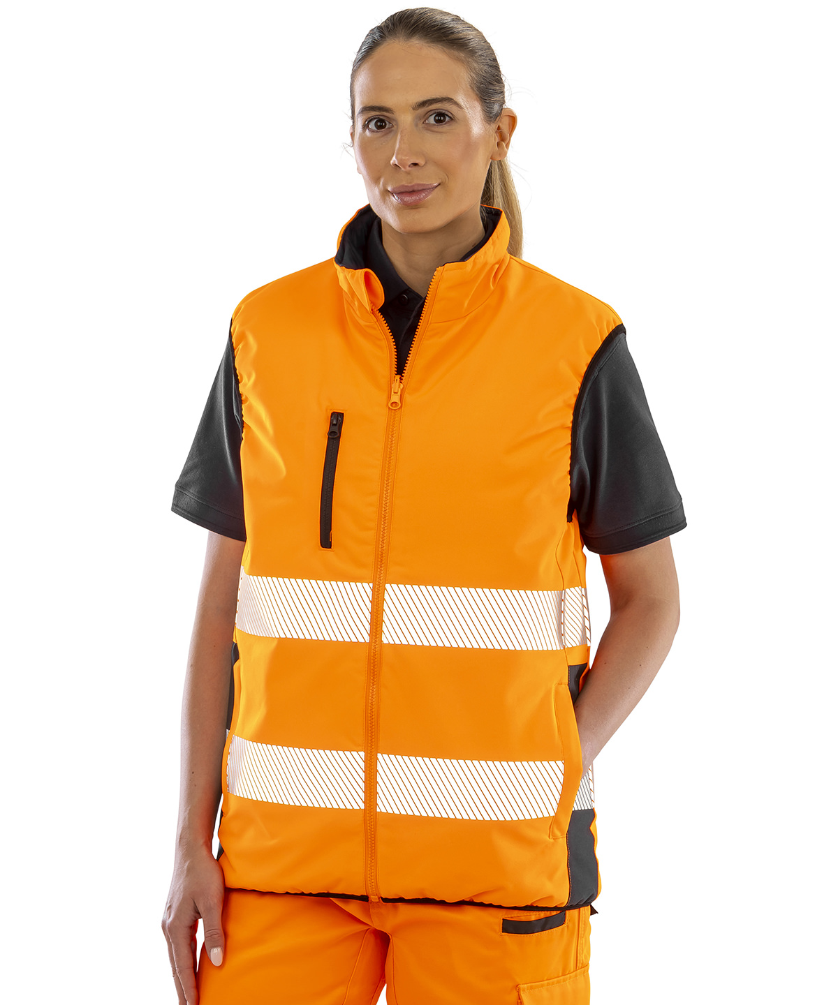 Reversible soft padded gilet