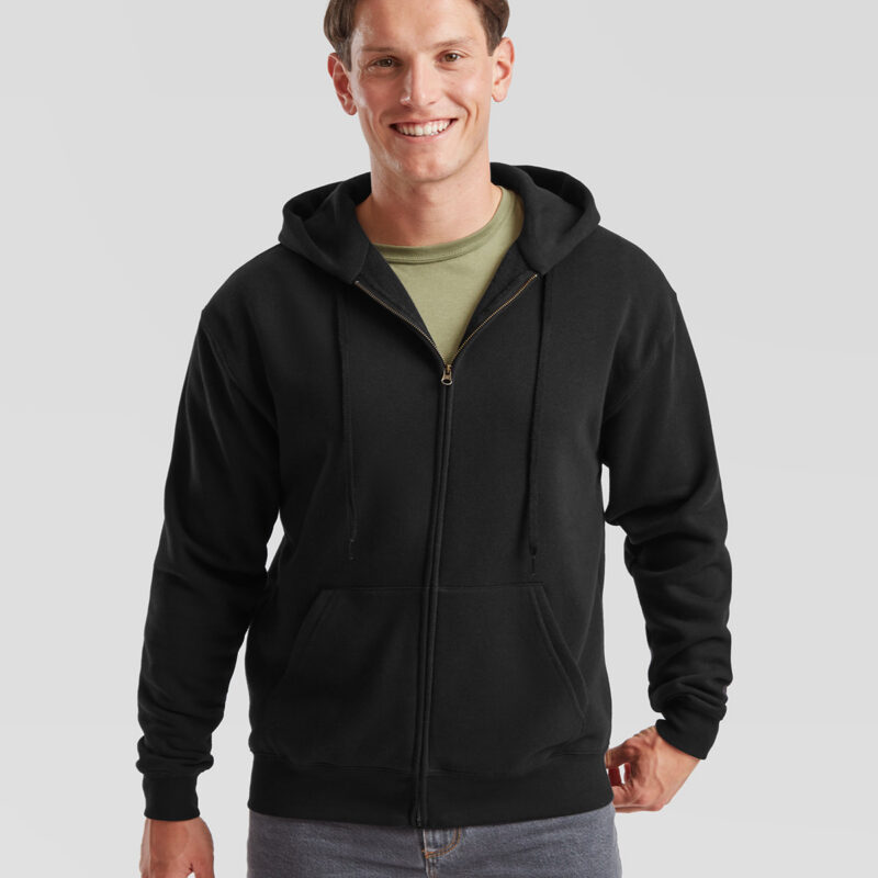 Premium 70/30 hooded sweatshirt jacket