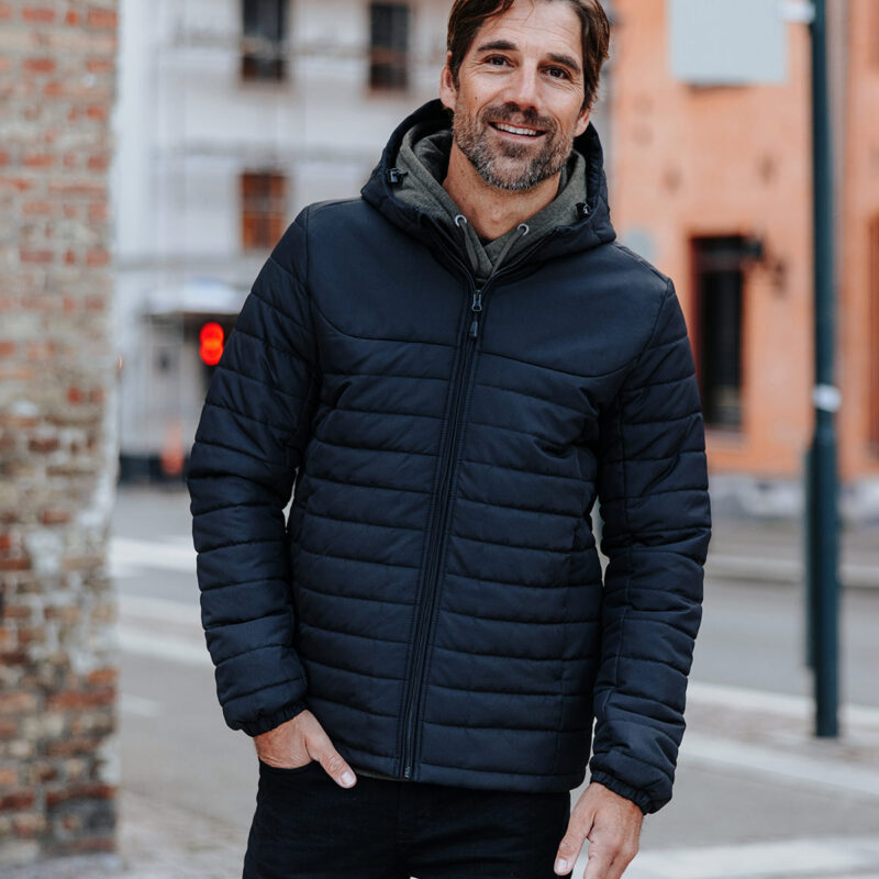 Nautilus quilted hooded jacket