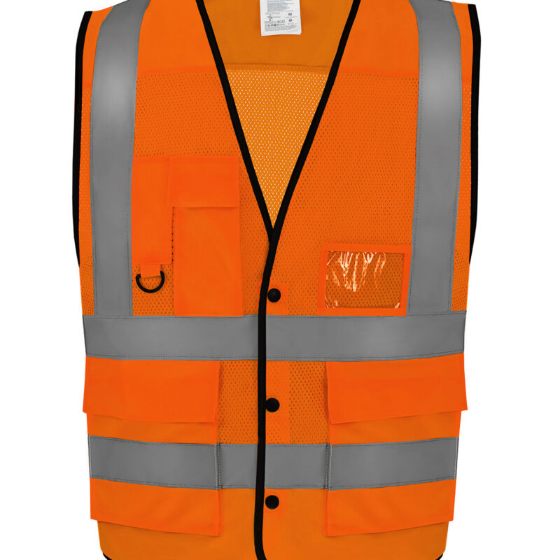 Hi-vis superior open mesh button waistcoat (HVW860)